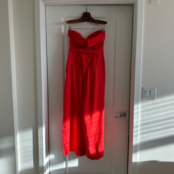 Farm Rio Red Strapless Jumpsuit - Picture 9 of 9